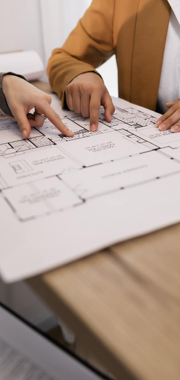 Review of Building Permit Drawings with Client