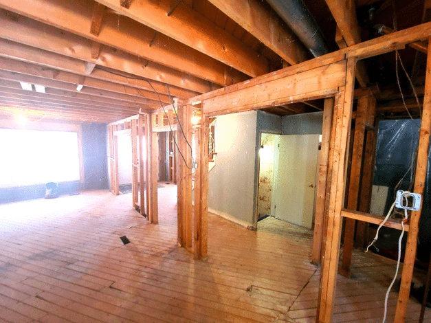 Framing prior to wall removal