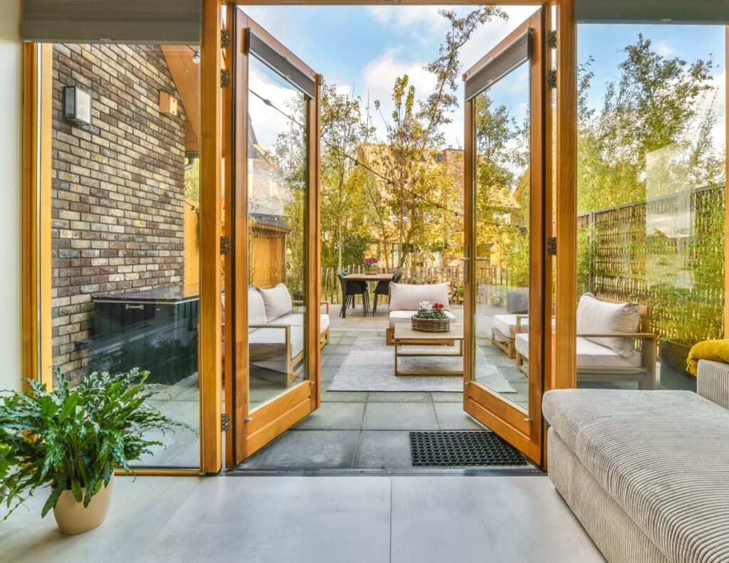 A structural engineer designed larger patio door opening.