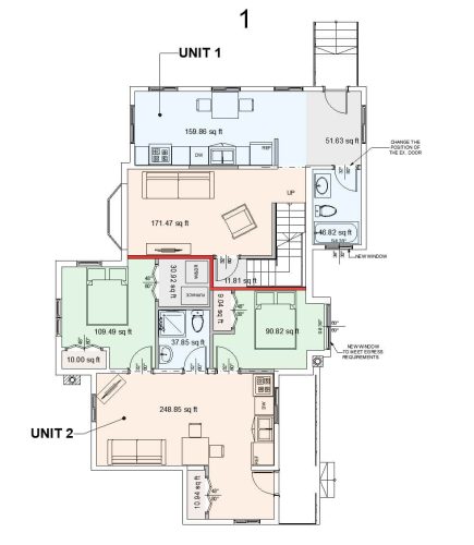 Duplex two unit